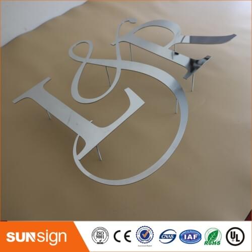 Wholesale Polished stainless steel laser cut letters mirror metal cut letters sign