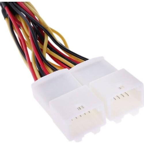 G5AD Y Cable Splitter Adapter 6+6 Plug for audio Navi AUX Tuning for toyota Lexus