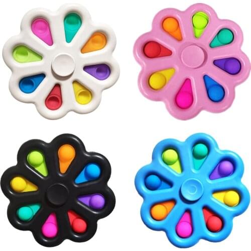 Sensory Fidget Toys Set Stress Relief And Anti-Anxiety Tools Bundle Sensory Dimple Flower Shaped Toys For ADHD Autism Anxiety