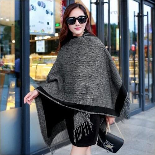 HOT Winter Women Men Shawl Thick Cashmere Scarf Poncho EuropeStyle Large Pacha Shawl Fashion Men Large Size Bandana 180X130CM