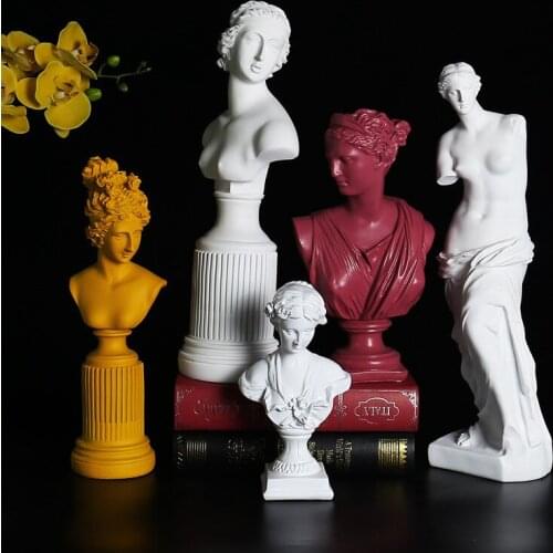 Nordic Character Sculpture Decoration Club Hall Venus Broken Arm Resin Craft Decoration Home Desktop Decoration Decoration