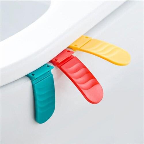Creative Foldable Toilet Lid Seat Cover Lifter Bathroom Flip Lid Toilet Cover Avoid Touch Not Dirty Hands Lifting Handle
