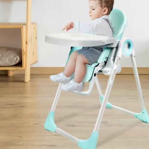 Baby dining chair high light fortable plastic PP kids chair childrens simple multi-functional eating seat blue household