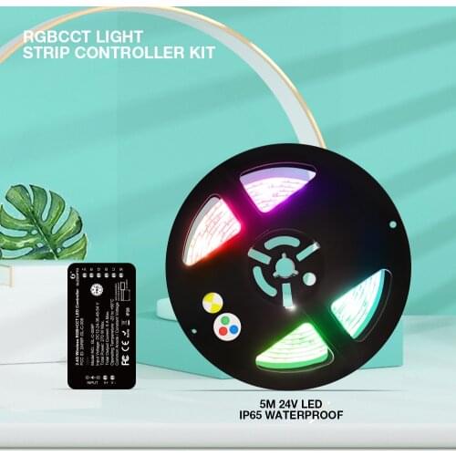 GLEDOPTO Zigbee3.0 LED Controller Pro RGBCCT Colors Changing Tape Strip Light Controller Alexa Voice/Hub APP/Remote Control