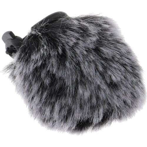 Wind Muff Windscreens Camera Microphone Outdoor Furry Windscreens Mic Windscreens Wind Cover, Short Hair
