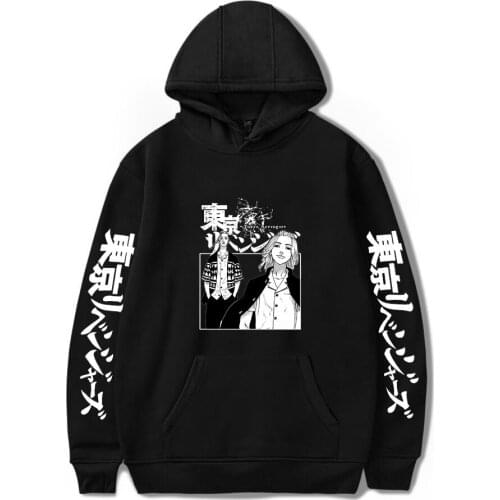 Japan Anime Tokyo Revengers Cosplay Hoodies Autumn Manjiro Sano Pattern Loose Sweatshirts Streetwear For Men Women C29M295