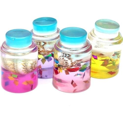 10pcs Mixed Drifting Bottle Resin Decoration Crafts Flatback Cabochon Embellishments For Scrapbooking Beads Diy Accessories