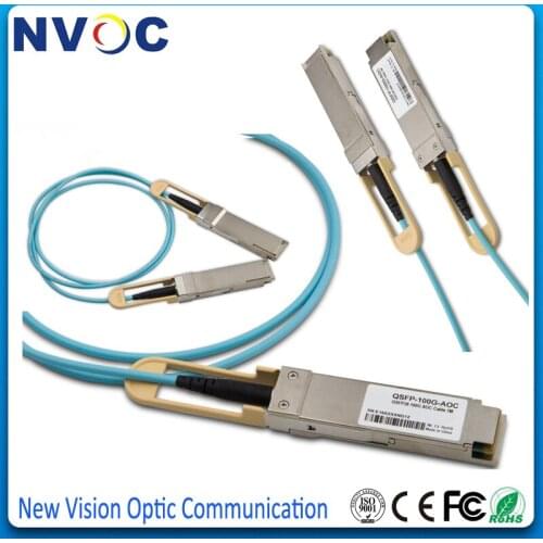 100G QSFP28 100G-AOC-20M 20M(60ft) OM3 AOC Active Optic Cable,QSFP28-100G-AOC-20M Compatible 100G QSFP28 Active Optical Cable