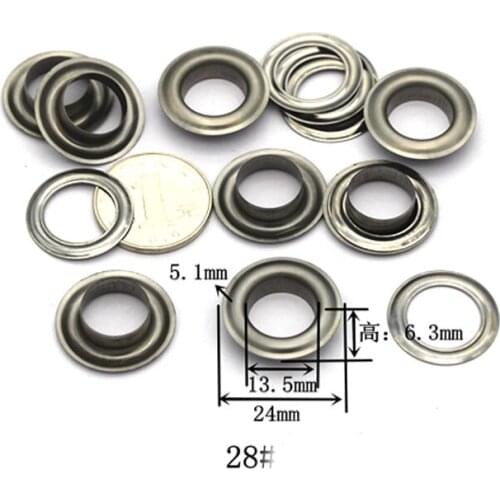 14mm(inner) eyelets grommets with washers Metal Grommets rivets metal eyelets for canvas leather craft shoes