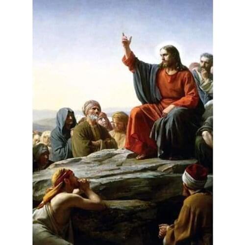 5D Needlework Diy Diamond Painting Religious Jesus diamond embroidery Mosaic portrait full square round drill wall decor E1491