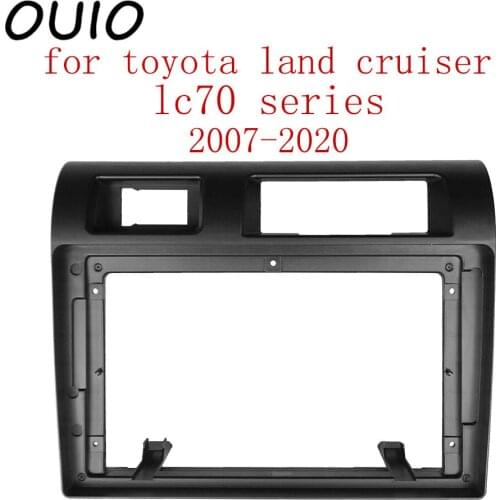 9inch car dashboard Double Din DVD decoration kit dashboard panel suitable for toyota land cruiser lc70 series 2007-2020 frame