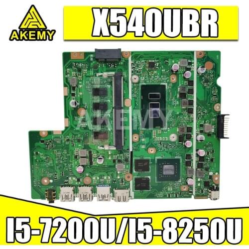Akemy X540UBR Laptop Motherboard For Asus X540UB X540UBR MainBoard Tested I5-7200U/I5-8250U 4GB RAM