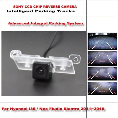 Auto Rear Camera For Hyundai i35 / Neo Fludic Elantra 2006-2010 HD Parking Intelligentized Dynamic Guidance CAM
