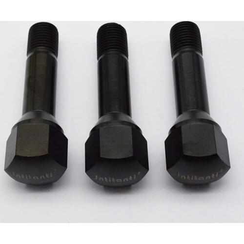 Black Gr5 titanium wheel hub bolt for Maserati