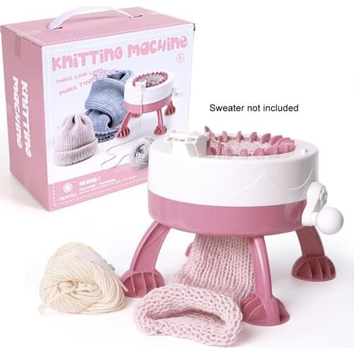 Children DIY Creative Bib Star Cylinder Weaving Machine 22 Needle Cylinder Knitting Machine Weaving Wool Machine Role Play Toy