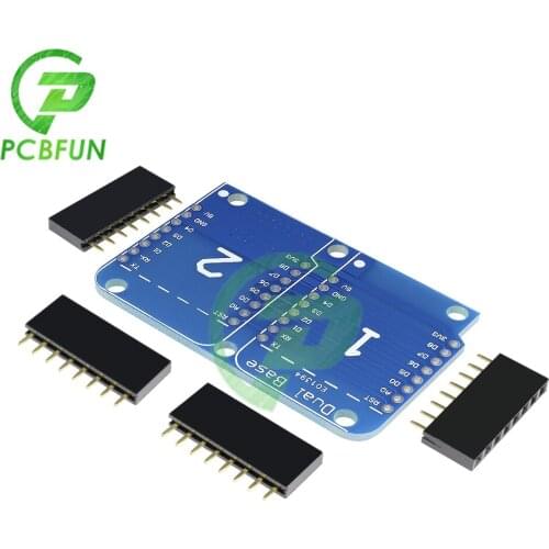 Dual Base for WEMOS D1 Mini WIFI Internet of Things Development Board Based for WeMos D1 Mini NodeMCU for Arduino ESP8266 3.3V
