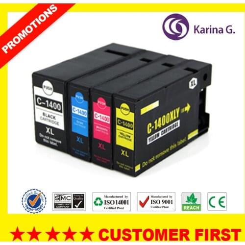 4PCS Compatible For Canon PGI-1400 PGI 1400 ink cartridge for MAXIFY MB 2040//MAXIFY MB 2340/MAXIFY MB 2040 MB2140/MB2740