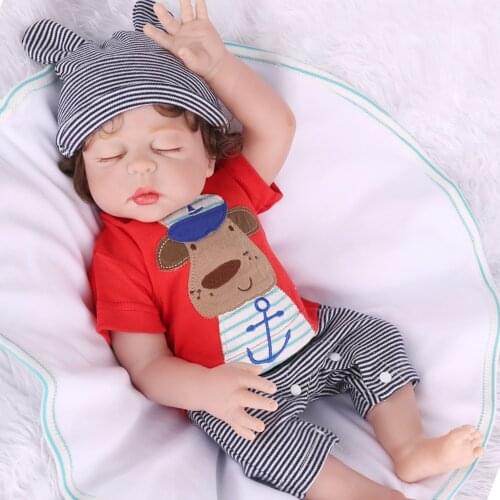 NPKDOLL Reborn Dolls 45 CM Realistic full Silicone Vinyl Baby reborn Dolls BeBe Reborn brinquedos For child gift