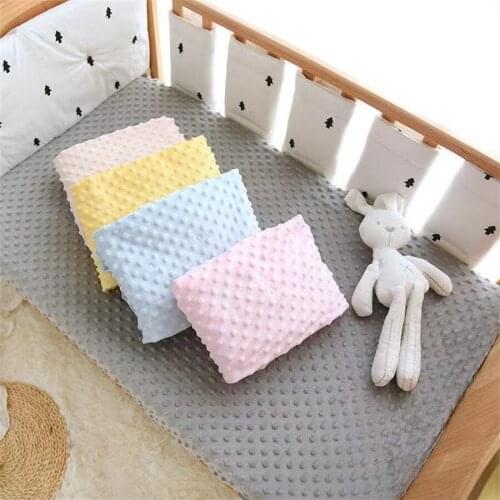 New Baby Bed Sheet Bed Cover Newborn Winter Flannel Solid Bed Sheet Soft Children Bed Sheet Children Mattress Cover