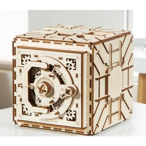 YL Creative Assembly Password Suitcase Wooden Model High Difficulty Handmade Puzzle Brain-Moving Logic Thinking Training Toys