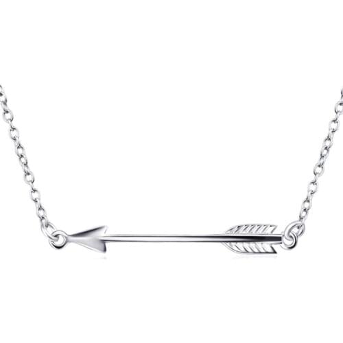 925 Sterling silver Pendant Necklace Cupids Arrow Charm for man and women birthday Valentines Day gift Hot sale