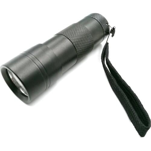 1pcs/bag Mini Portable Ultra Violet Light Lamp Flashlight 12 LED Fly Tying Buzzer Bug Nymph UV Glue Curing Fishing Flies Making