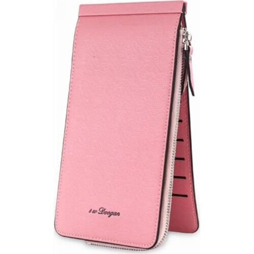 On Sale leather women men credit card holder travel wallets bags ladies Clutch purse cheap id cardholder carteira feminina WT009