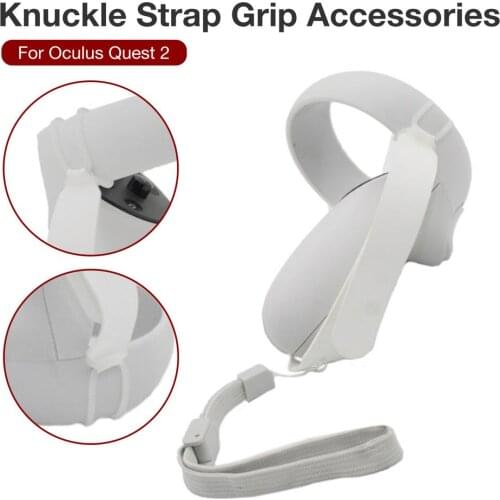 Anti-off Hand Knuckle Strap For Oculus Quest 2 VR Touch Controller Adjustable Handle Grip Wrist Belt Strap For Oculus Quest 2
