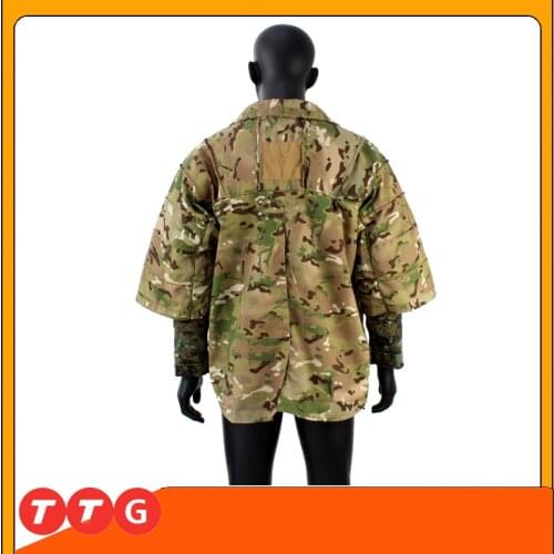 ROCOTACTICAL Combat Haori Gears Outdoor Tactical Training Cloak for Airsoft, Hunting CP Multicam