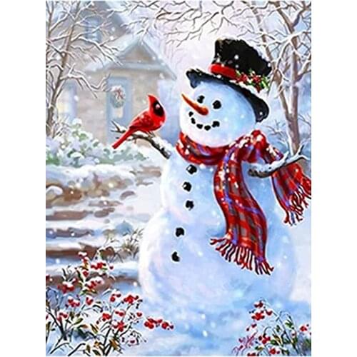 Christmas Santa Claus Snowman 11CT Cross Stitch Full Kit DIY Embroidery Craft Painting Handmade Knitting Sales Mulina Home Decor