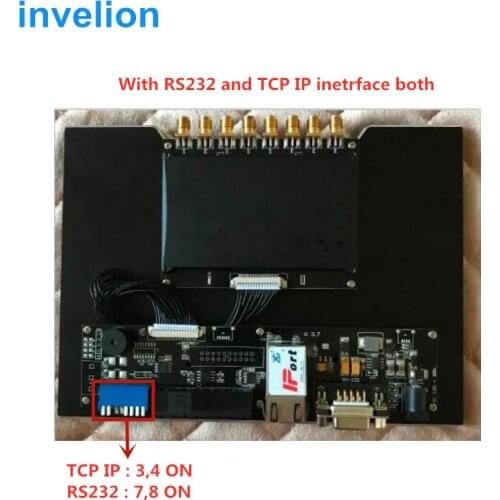 Warehouse inventory 500tags/second tcp/ip rfid reader 8 ports impinj r2000 ISO18000 6C / 6B passive uhf RFID reader module