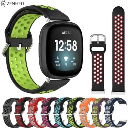 Sports Silicone Strap For Fitbit Versa 3/Sense Smart Watch Band Replacement Watchband For Fitbit Sense