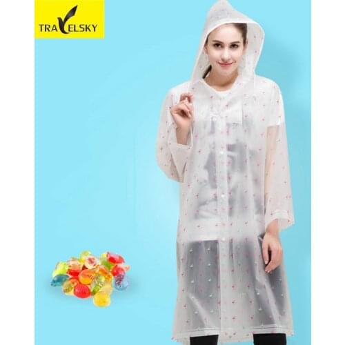 TRAVELSKY Transparent Raincoats