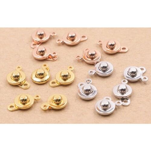 High Quality 5PCS Fitting Accessory Clasp Hook Snap Button DIY Necklace Bracelet Machining Part Connector Jewelry Finding A897