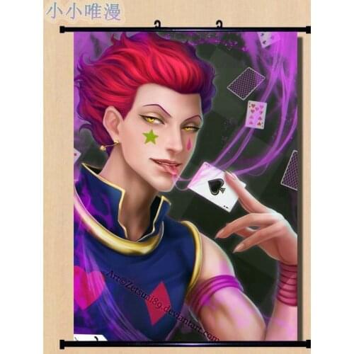 Japanese Anime Hunter x Hunter Characters Hisoka & Illumi Zoldyck & Kalluto Home Decor Wall Scroll Poster Decorative Pictures