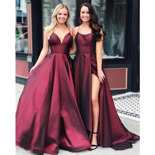 Plus size Burgundy vestidos de fiesta de noche prom party Evening Dresses robe de soiree vestidos de fiesta de noche lace-up