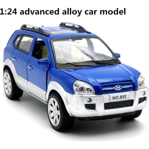 1: 24 advanced alloy car models,high simulation Tucson SUV car model,metal diecasts,collection toy vehicles,free shipping