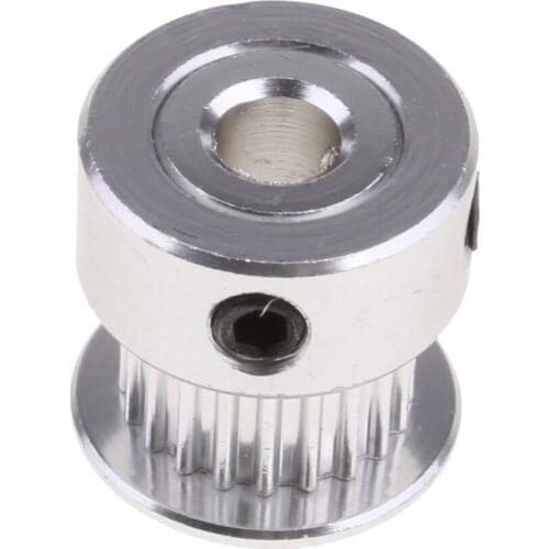 2pcs 3D Printer Parts -( GT2 20 Teeth) Bore 5MM Timing Aluminum Pulley For Open Timing Belt, Synchronous Gear