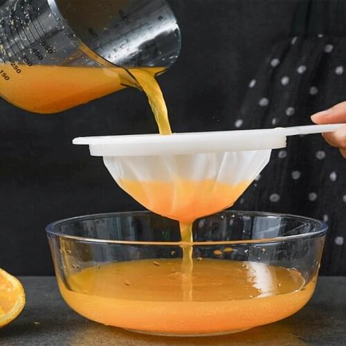 400 Mesh Reusable Nylon Ultra Fine Filter Mesh Strainer Spoon Sieve Soy Milk Juice Coffee Food Filter Kitchen Colander Tool