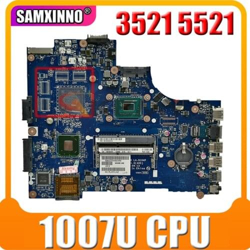 Akemy For DELL 3521 5521 Laptop Motherboard With 1007U CPU HM76 CN-06H8WV 06H8WV 6H8WV VAW00 LA-9104P