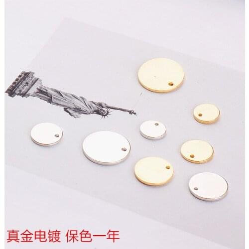 DIY jewelry accessories, single hole, round, minimalist earrings, ear clip, ear studs, jewelry materials, color