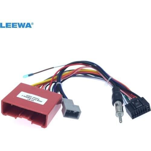 LEEWA 16pin Car Navi Radio 16PIN Adaptor Power Cable For Mazda 2/3/6 Ruiyi Audio Stereo 16Pin Wiring Harness #CA4239
