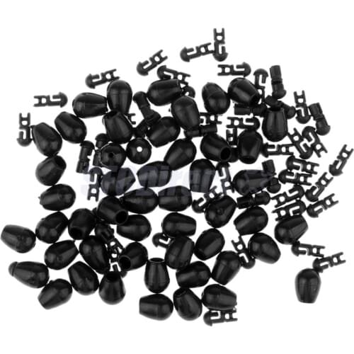 50pcs Quick Change Fishing Connector Beads Instantly Shock Bead for Hook Links Method Feeders Carp Fishing Accessories Pesca
