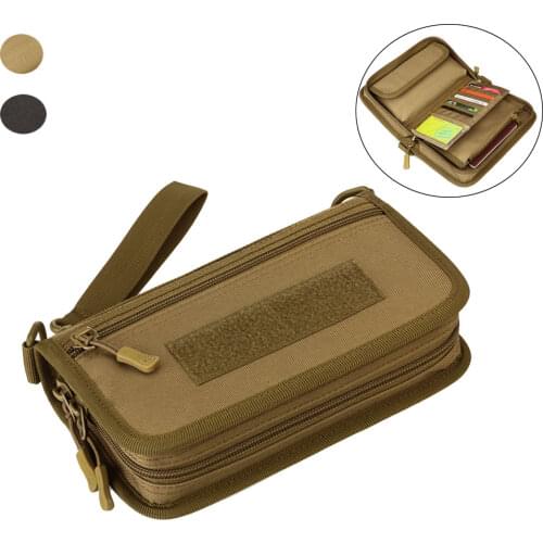 Tactical Molle EDC Bag 1000D Foldable Mobile Phone Handbag Outdoor Sports Accessories Pack Bag Travelling Wallet Card Holder