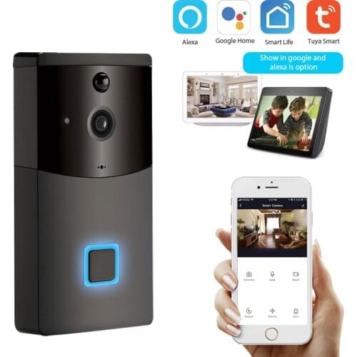 Tuya Smartlife Smart 1080P HD Wireless WiFi DoorBell Video Door Phone Visual Intercom Rainproof Door Camera PIR Motion Detector