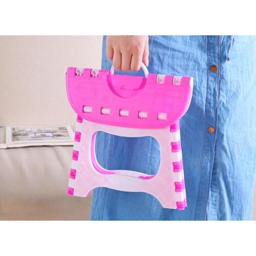 Eco-friendly Plastic Portable Thicken Safety small seat Folding Kindergarten children stool