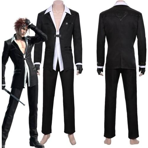 Final Fantasy VII 7 Uniform Remake Reno Cosplay Costume Outfits Square Enix Play Arts Carnival Suits