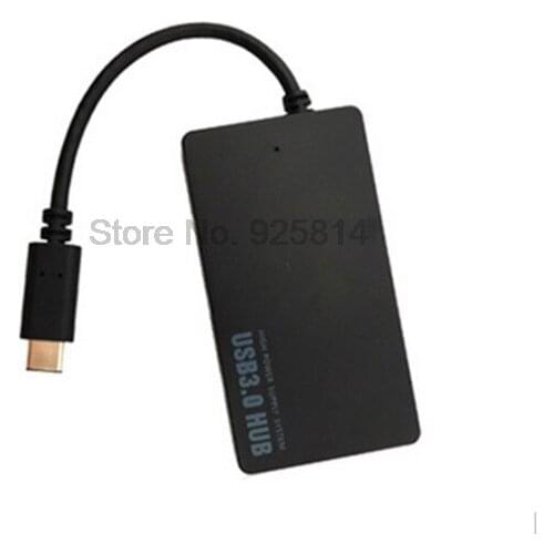 By dhl or ems 20pcs USB 3.1 Type C Hub Multiple 4 Ports type-C to USB 3.0 hub adapter For new Macbook