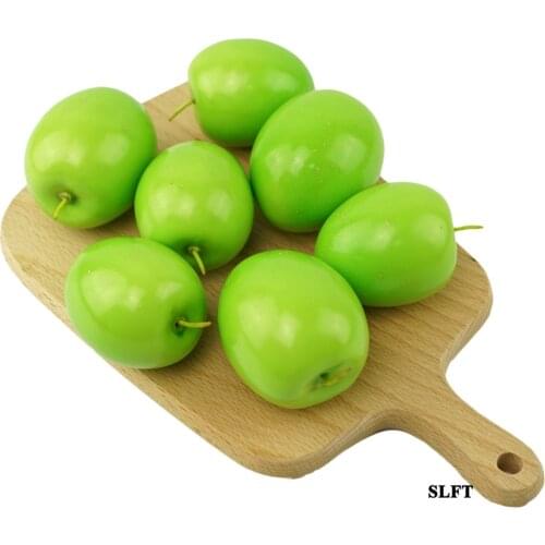 Kitchen cabinet home hotel supermarket Shop Store decoration props fake Fruit Artificial Simulation green jujube chinese date