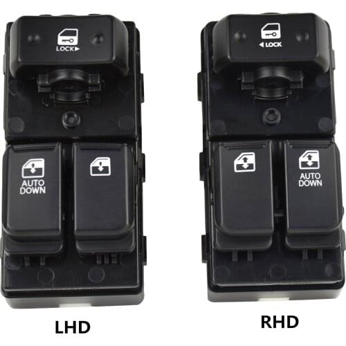 LHD RHD Driver Side Electric Power Master Window Lifter Switch For Hyundai H1 H-1 Starex i800 Grand iMax 2007-2016 93571-4H110